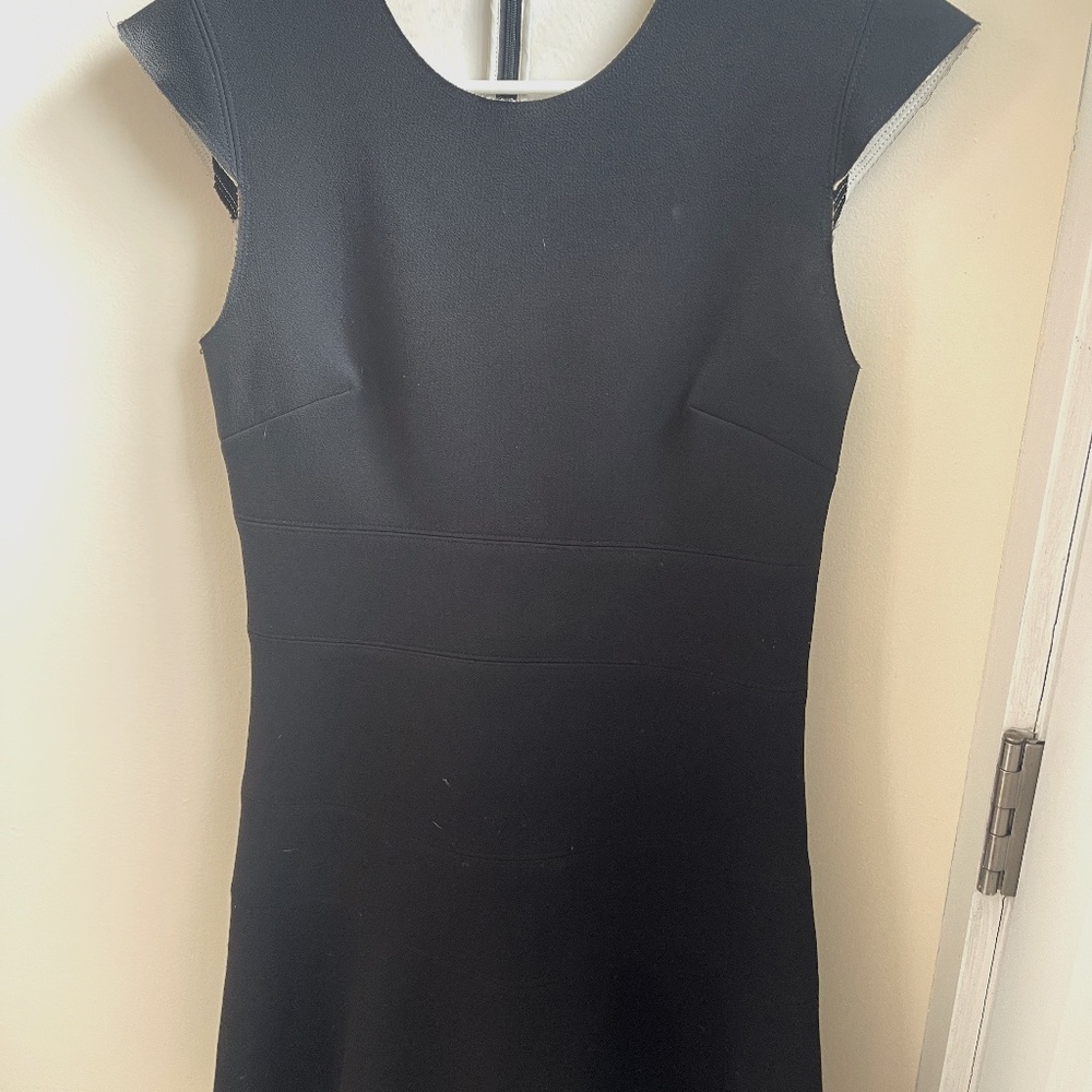 Black Sandro Scuba Minidress size 2 (about a size 6 US)